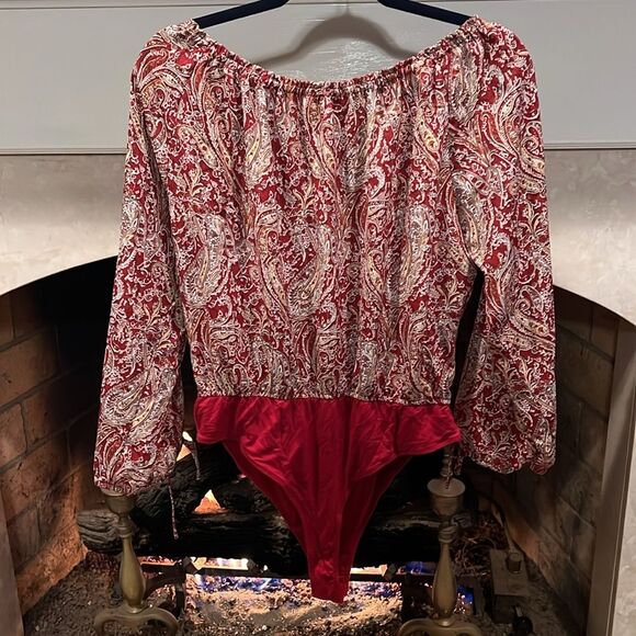 Kori America paisley bodysuit size large - Picture 2 of 8